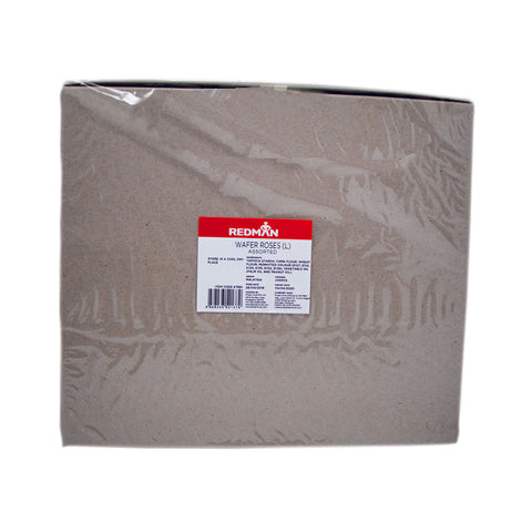 WAFER ROSES (L) ASSORTED 100 PC (#67991)