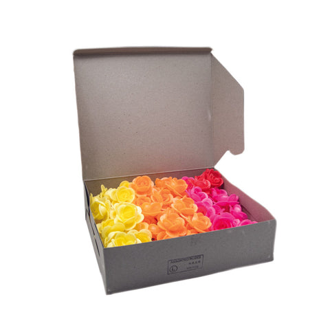 WAFER ROSES (L) ASSORTED 100 PC (#67991)