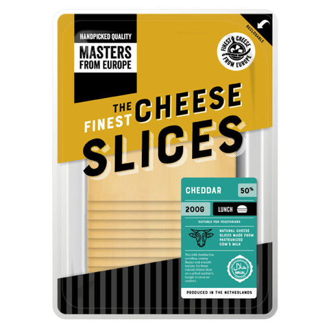 CHEDDAR CHEESE NATURAL SLICES 200G (#67992)