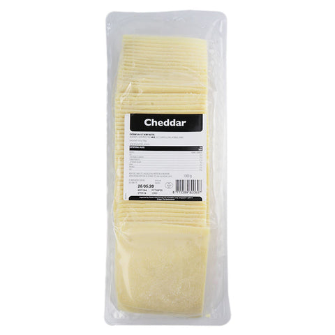 CHEDDAR CHEESE NATURAL SLICES 1KG (#67993)