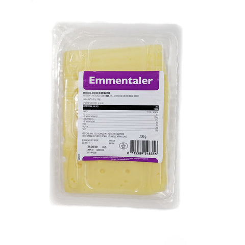 EMMENTAL CHEESE NATURAL SLICES 200G (#67996)