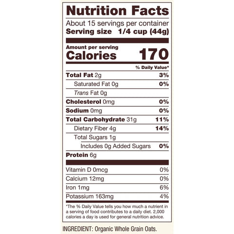 GLUTEN FREE STEEL CUT OATS ORGANIC 24OZ (#68059)