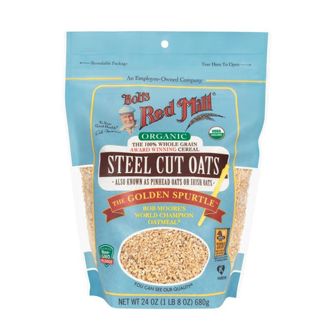 ORGANIC STEEL CUT OATS 24OZ (#68060)