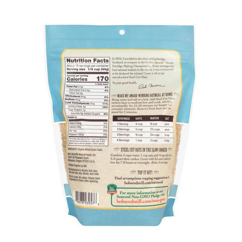 ORGANIC STEEL CUT OATS 24OZ (#68060)