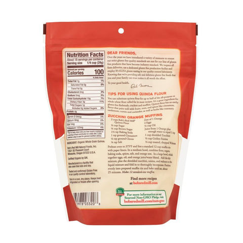 GLUTEN FREE ORGANIC QUINOA FLOUR 18OZ (#68061)