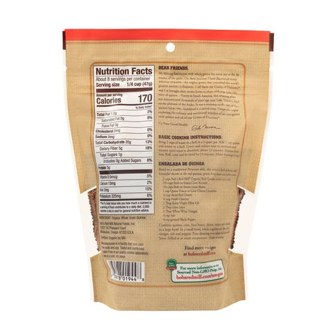 QUINOA RED GRAIN ORGANIC 13OZ (#68063)