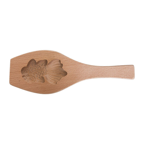 GOLD FISH WOODEN MOONCAKE MOULD 50G (#68174)