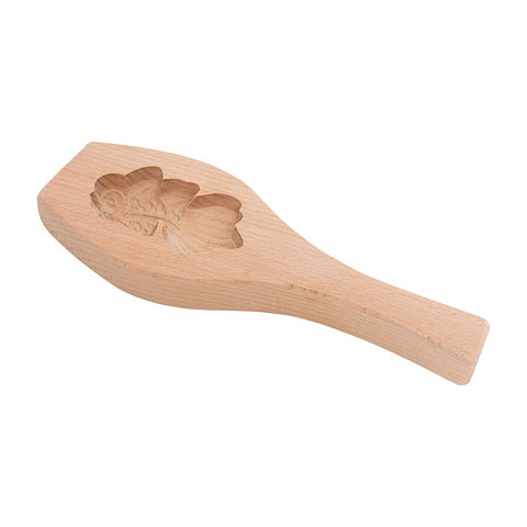GOLD FISH WOODEN MOONCAKE MOULD 50G (#68174)