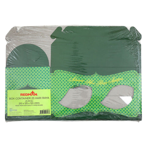 HARI RAYA PAPER BOX FOR 2PC-CONTAINER 5PCS/PACK (#68176)