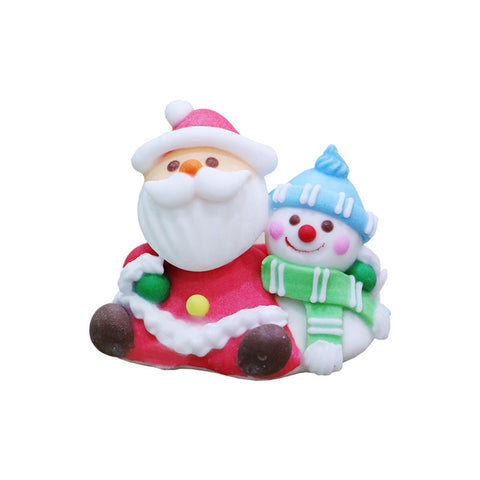 ICING SANTA W/SNOWMAN 53X35X50MM XM150 (#68197)