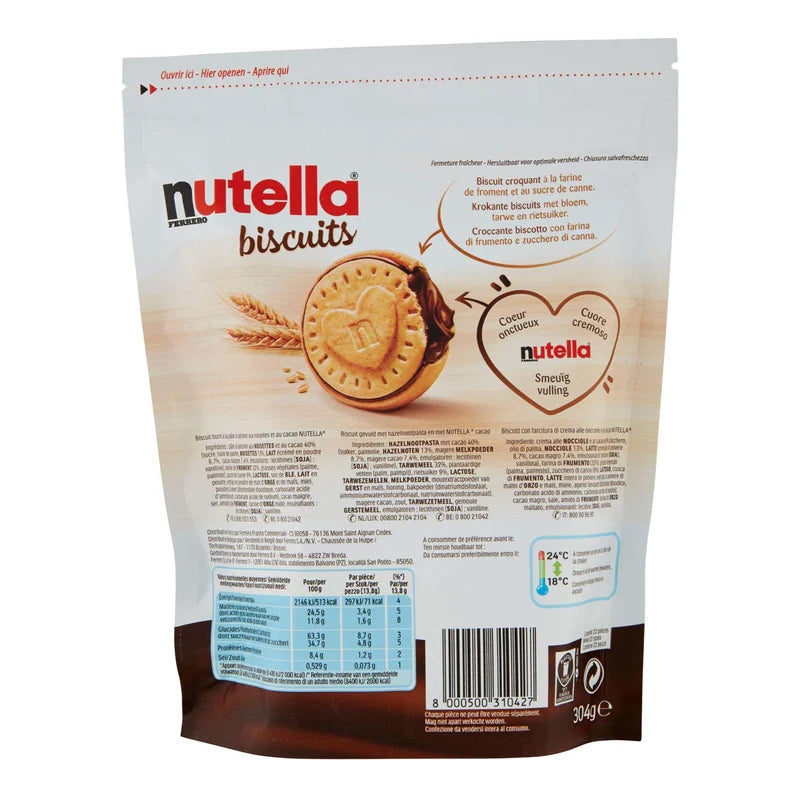 NUTELLA BISCUITS 304G (