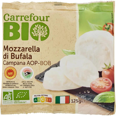 ORG PDO BUFFALO MOZZARELLA CHEESE 125G (#116273)