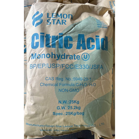 MONOHYDRATE CITRIC ACID 25KG (#802)