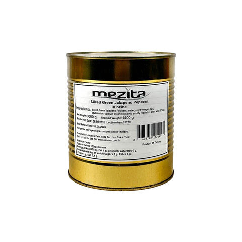 SLICED GREEN JALAPEÑO 3KG (#81196)