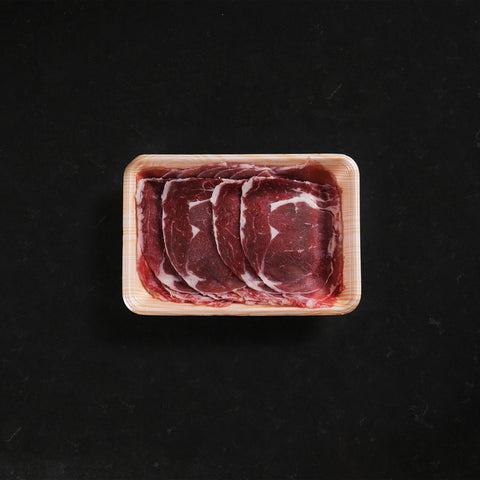 AUST BEEF RIBEYE ANGUS GRASS FED SHABU FRZ 300G (#81217)