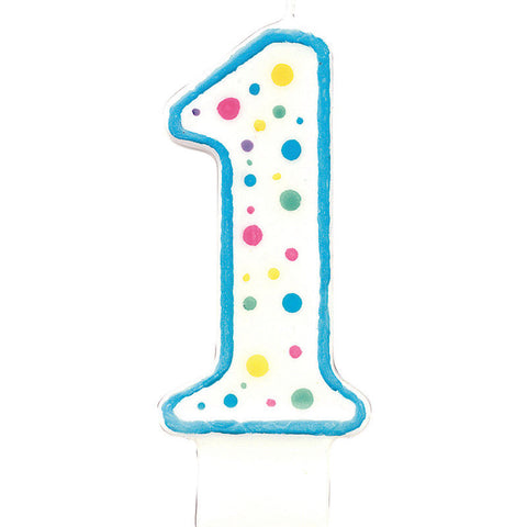 BIRTHDAY CANDLE #1 BLUE 2811-241 (#8201)