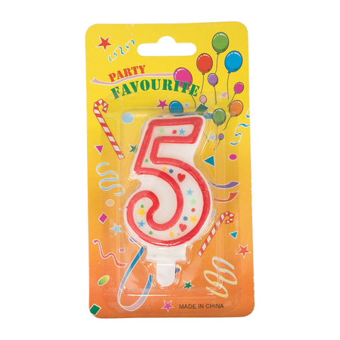 BIRTHDAY CANDLE #5 (#8205)