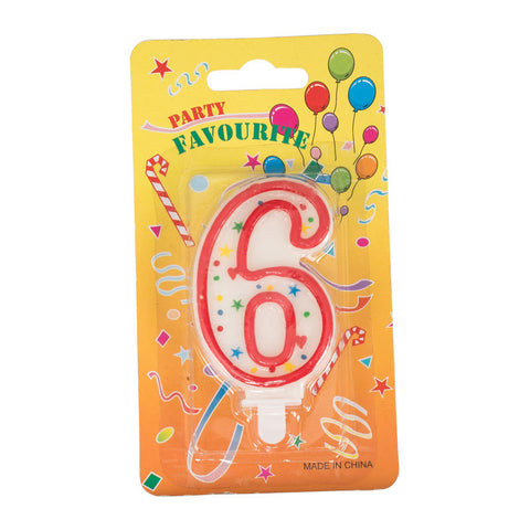 BIRTHDAY CANDLE #6 (#8206)