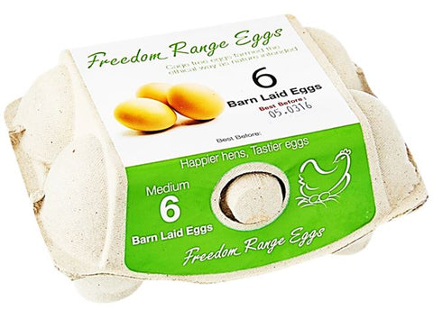 BARN LAID EGGS 6PC (#126542)