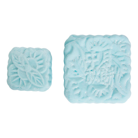 MOONCAKE PLASTIC MOULD SQUARE 2CAV (#8310)
