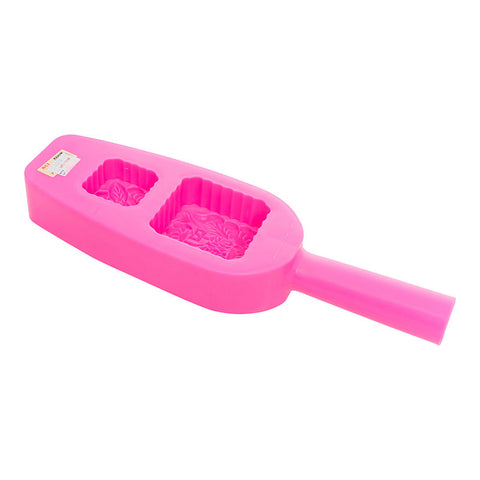 MOONCAKE PLASTIC MOULD SQUARE 2CAV (#8310)