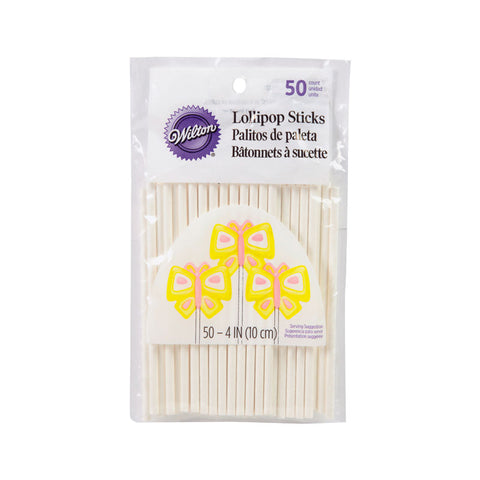 LOLLIPOP STICK PAPER 4" 1912-1006 50PC (#8467)