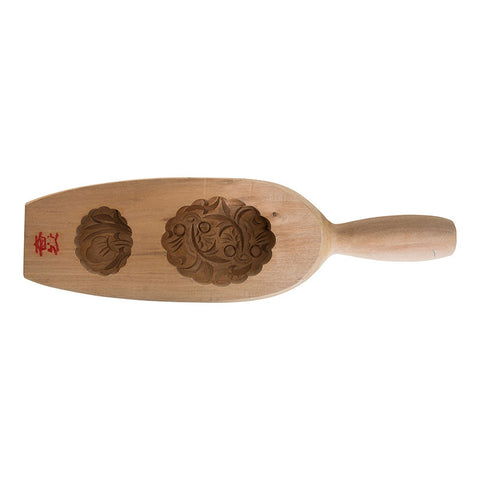 MOONCAKE MOULD OVAL GOLD FISH (#8518)