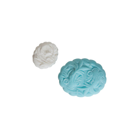 MOONCAKE MOULD OVAL GOLD FISH (#8518)