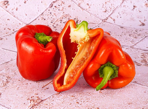 ORGANIC RED CAPSICUM 0.5KG+/- (#121251)