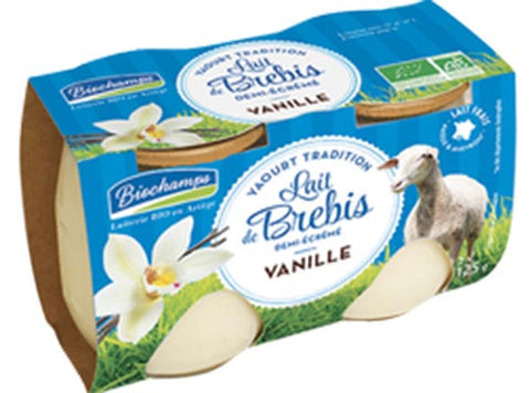 ORG SHEEP VANILLA YOGHURT 125G (#125680)
