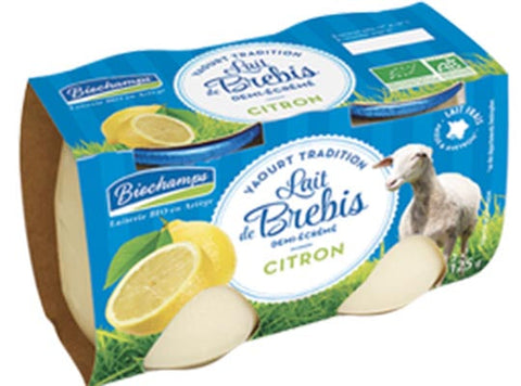ORG SHEEP LEMON YOGHURT 125G (#125695)