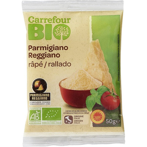 ORG GRATED PDO PARMIGIANO REGGIANO CHEESE 50G (#122048)