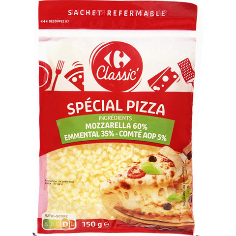 GRATED FOR PIZZA CHEESE 150G (#122152)