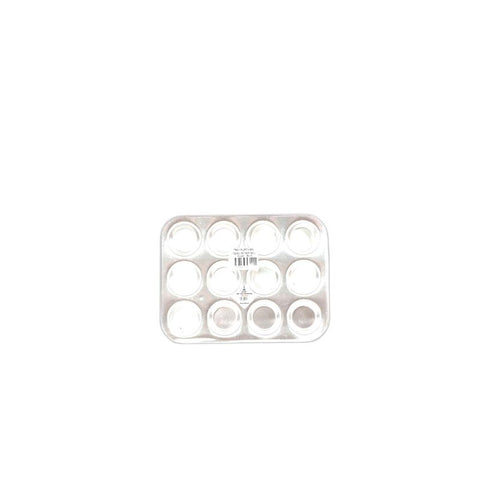 MINI ALUMINIUM MUFFIN BAKING MOULD 22.4CMX17CMX1.5CM 12 CAV (#9015)