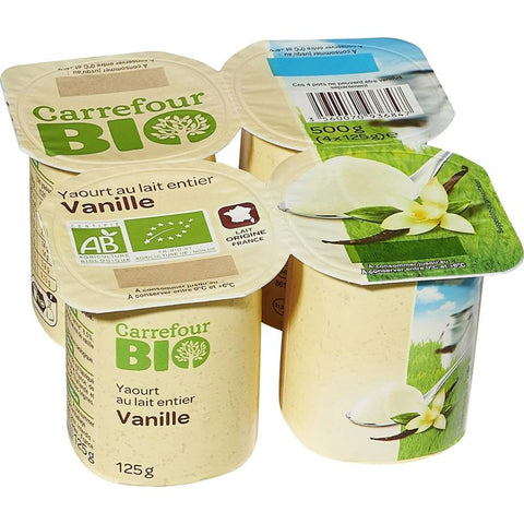 VANILLA ORG YOGURT 125G (#113777)