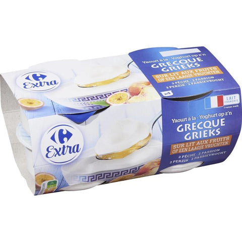 GREEK PEACH PASS FRUITS YOGURT 150G (#114552)