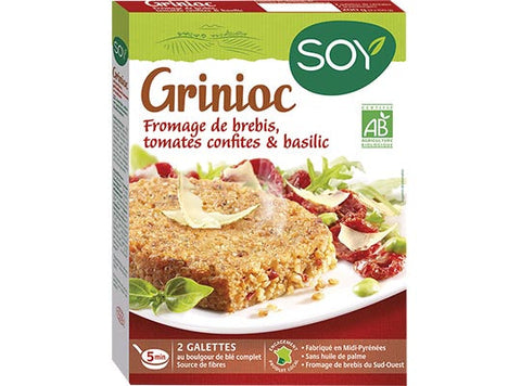 ORG GRINIOC SHEEP CHEESE TOMATO BASIL 100G (#125765)