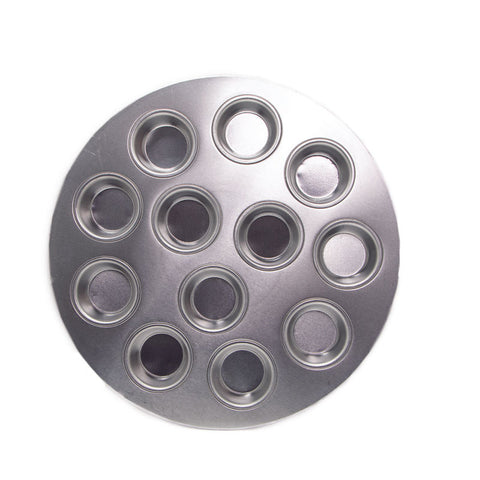 BIG FLAT BOTTOM ROUND KUEH BULU TRAY Ø242MM H19MM (#9288)