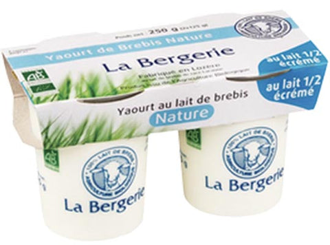 ORGANIC SEMI-SKIM SHEEP YOGHURT 2X125G (#107810)