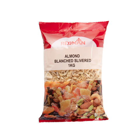 BLANCHED ALMOND SLIVERED 1KG (#970)