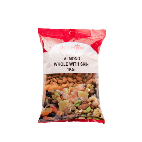 WHOLE ALMOND WITH SKIN 1KG (#976)