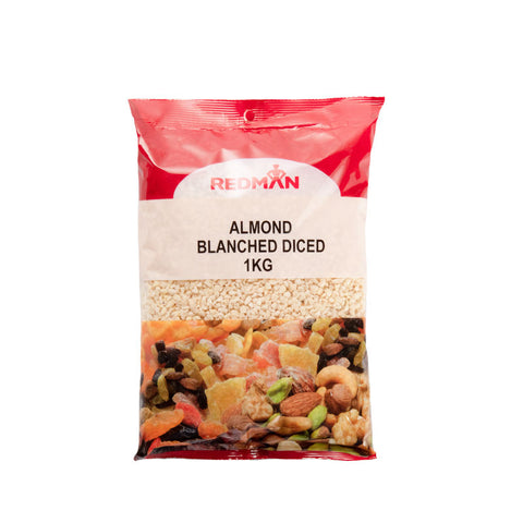 BLANCHED DICED ALMOND 1KG (#980)