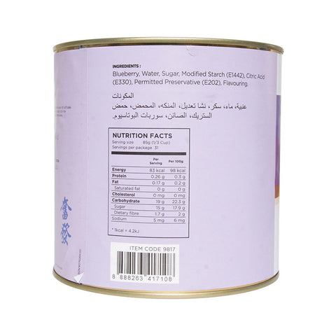 BLUEBERRY PIE FILLING 2.7KG (#9817)