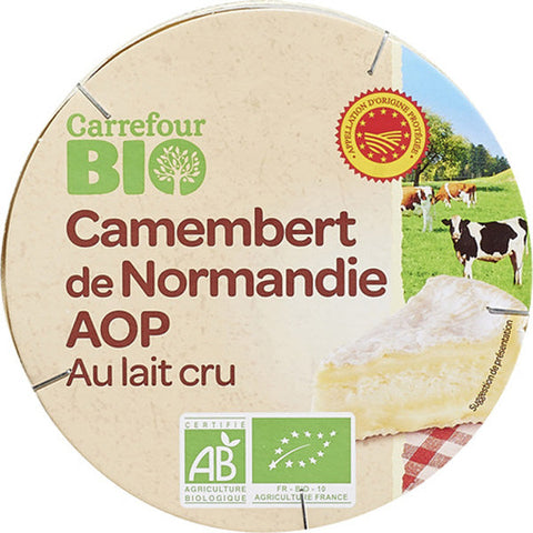 ORG PDO CAMEMBERT NORMANDY RAW MILK CHEESE 250G (#116221)
