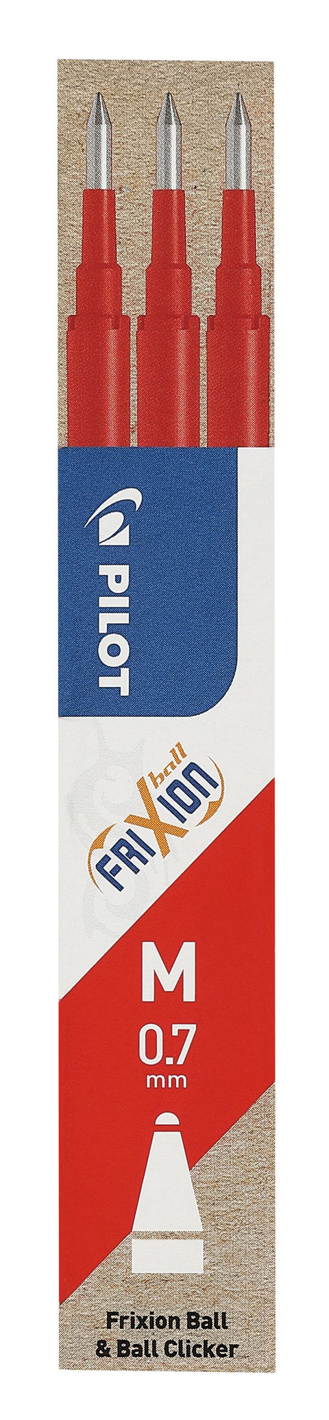 STN FRIXION RED 3 REFILL 0.7MM PILOT (#119814)