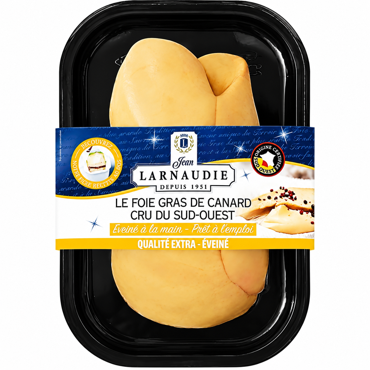 DUCK FOIE GRAS DEVEINED 550G (