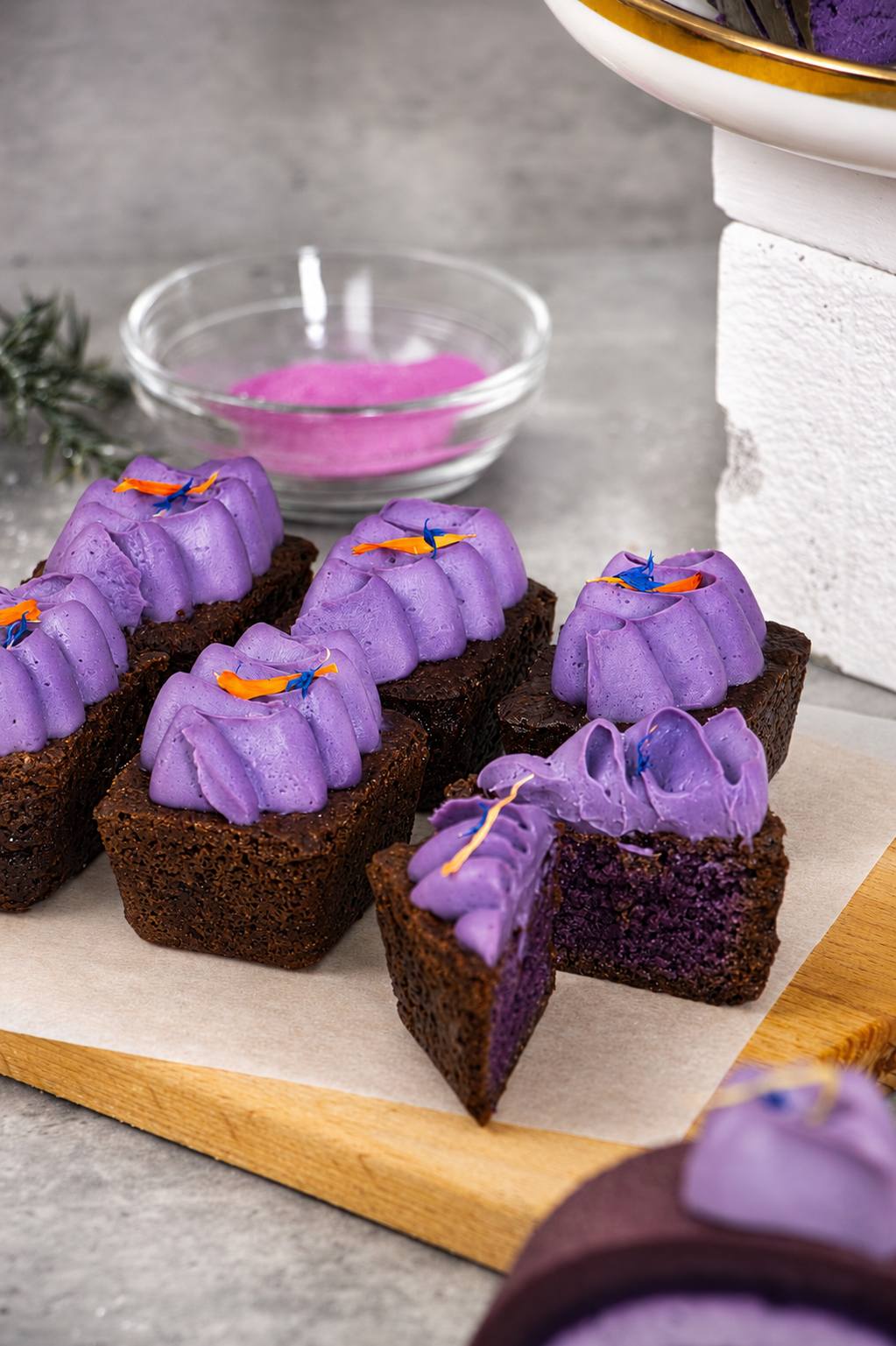 Ube Fudgy Brownie (
