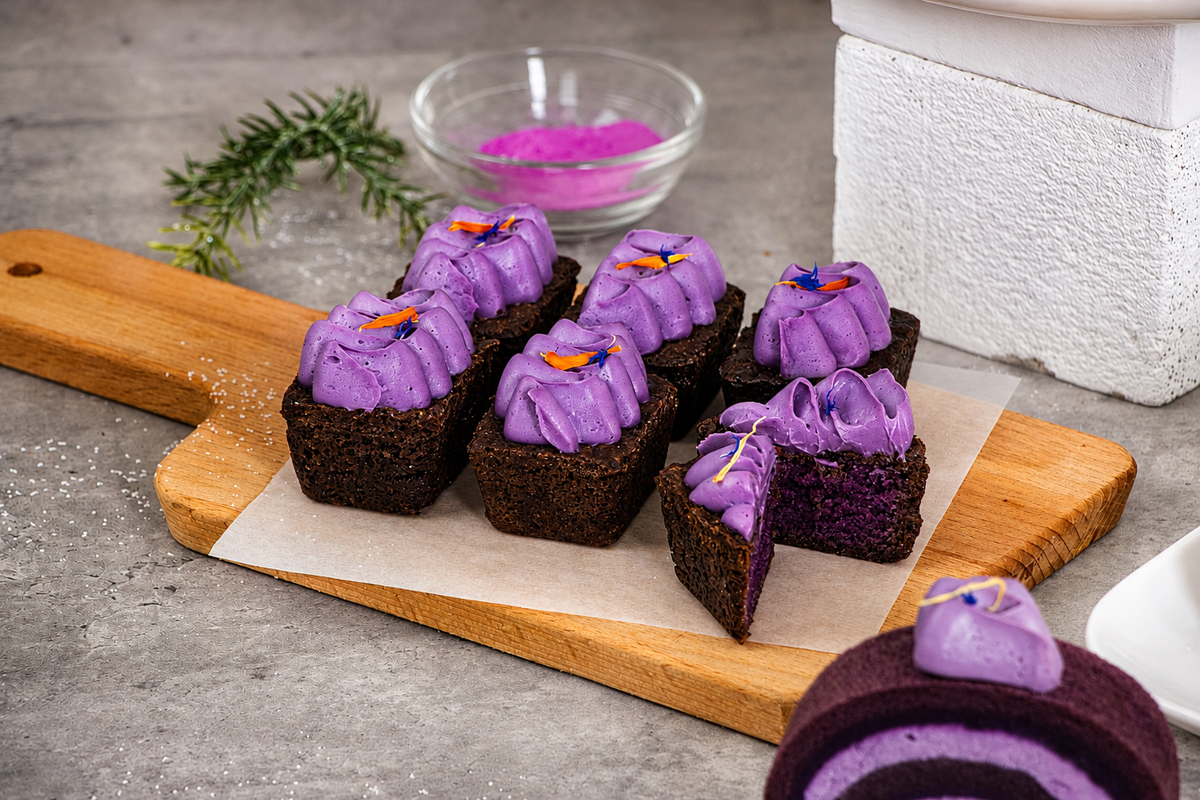 Ube Fudgy Brownie (