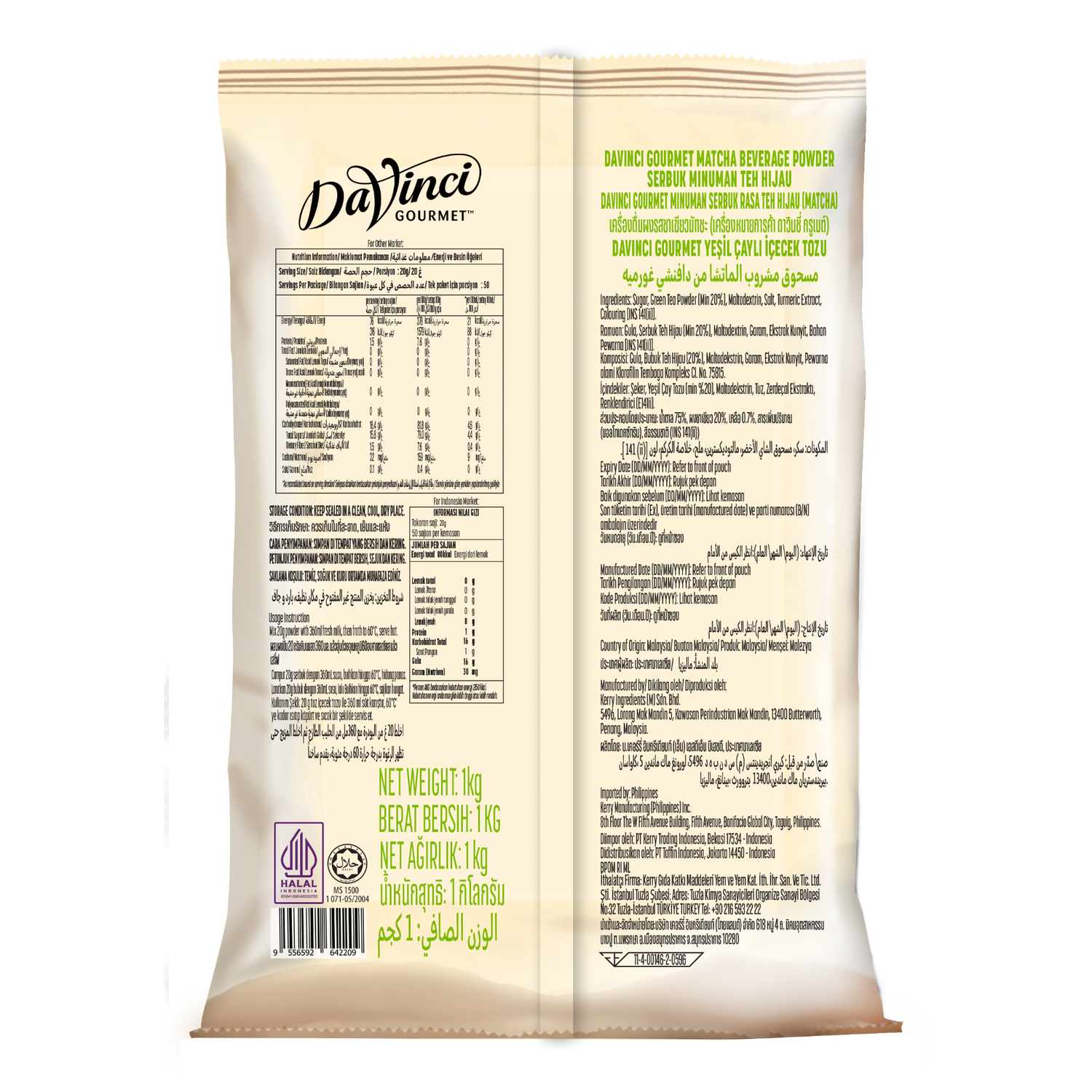 MATCHA POWDER 1KG (