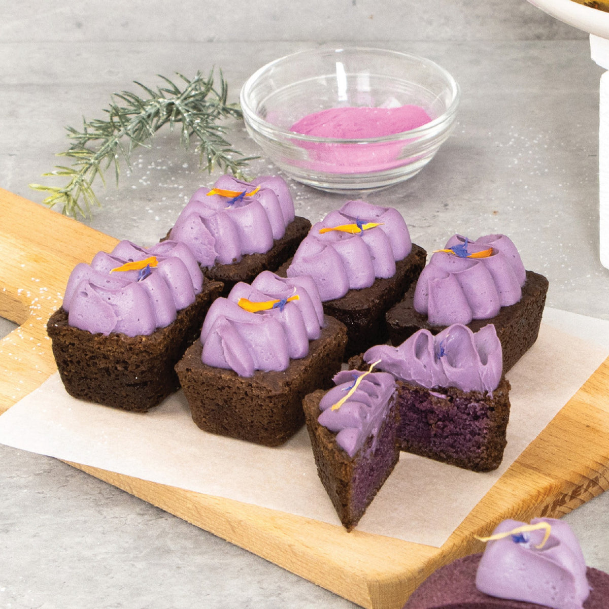 Ube Fudgy Brownie (